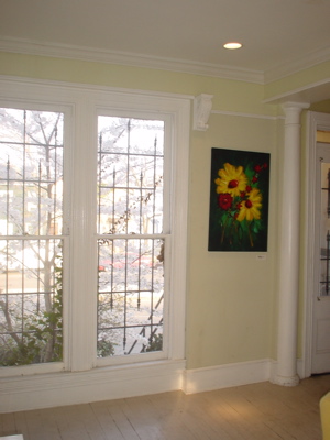 shot of big windows during recent art show